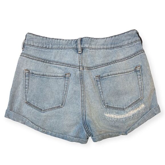 PacSun Bullhead Denim Co. Distressed High Rise Jean Shorts Size 7 - Picture 4 of 4